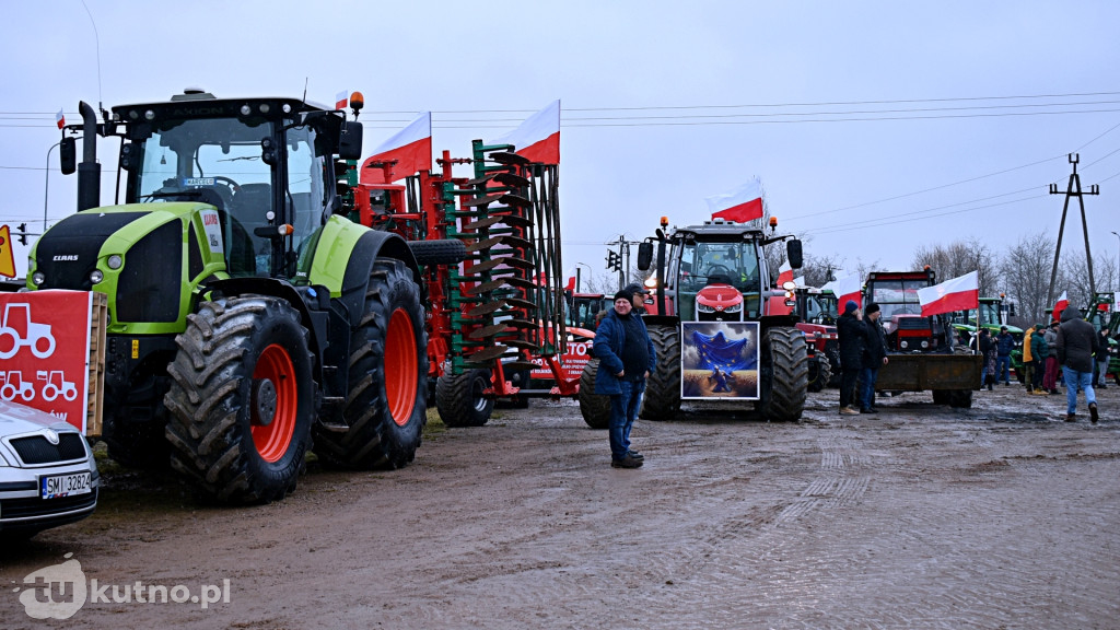 Protest rolników z powiatu kutnowskiego