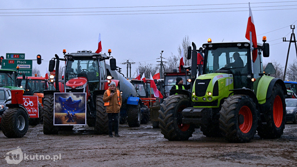 Protest rolników z powiatu kutnowskiego