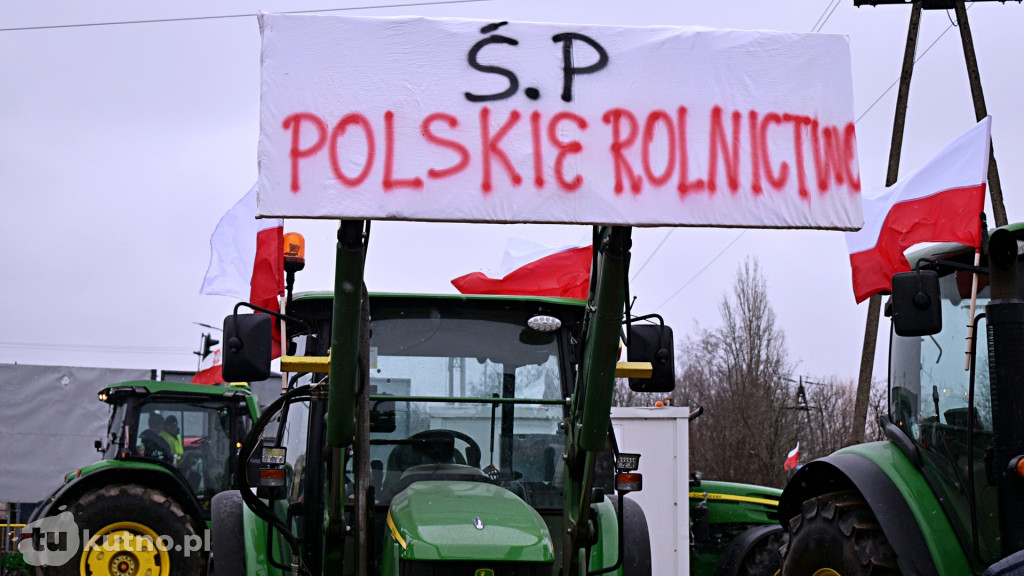 Protest rolników z powiatu kutnowskiego