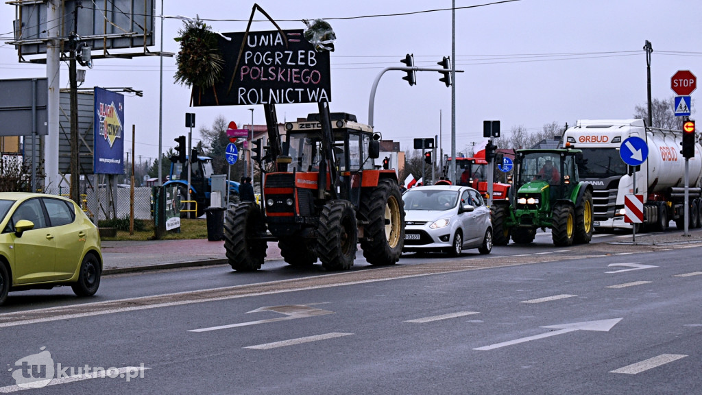 Protest rolników z powiatu kutnowskiego