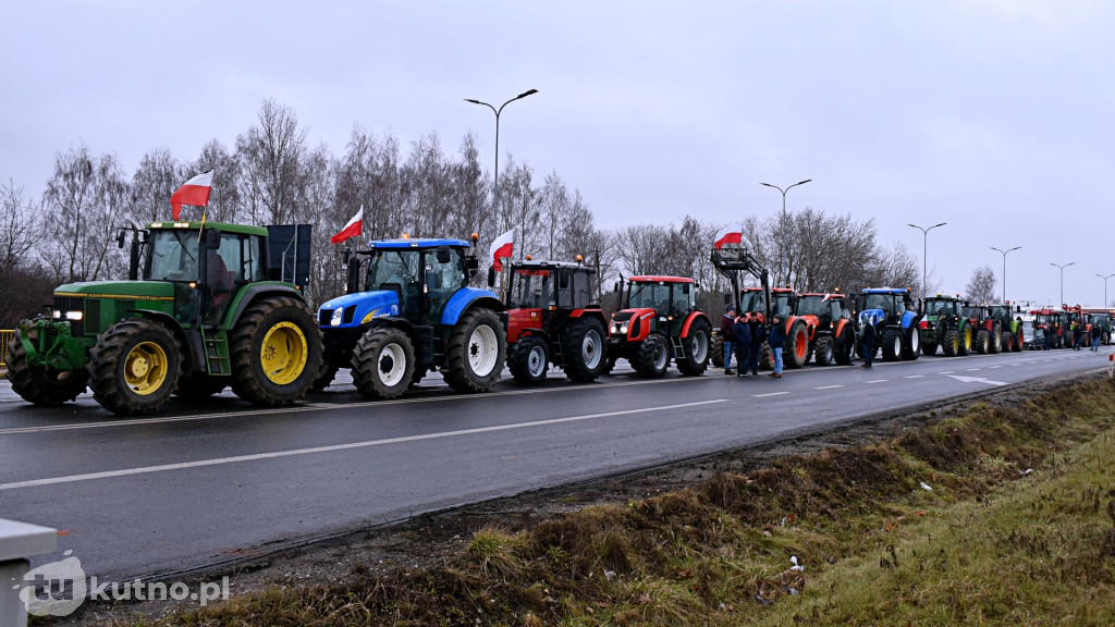 Protest rolników z powiatu kutnowskiego