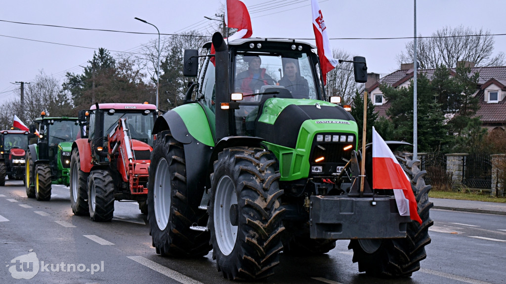 Protest rolników z powiatu kutnowskiego