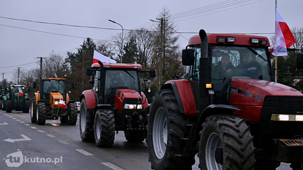 Protest rolników z powiatu kutnowskiego