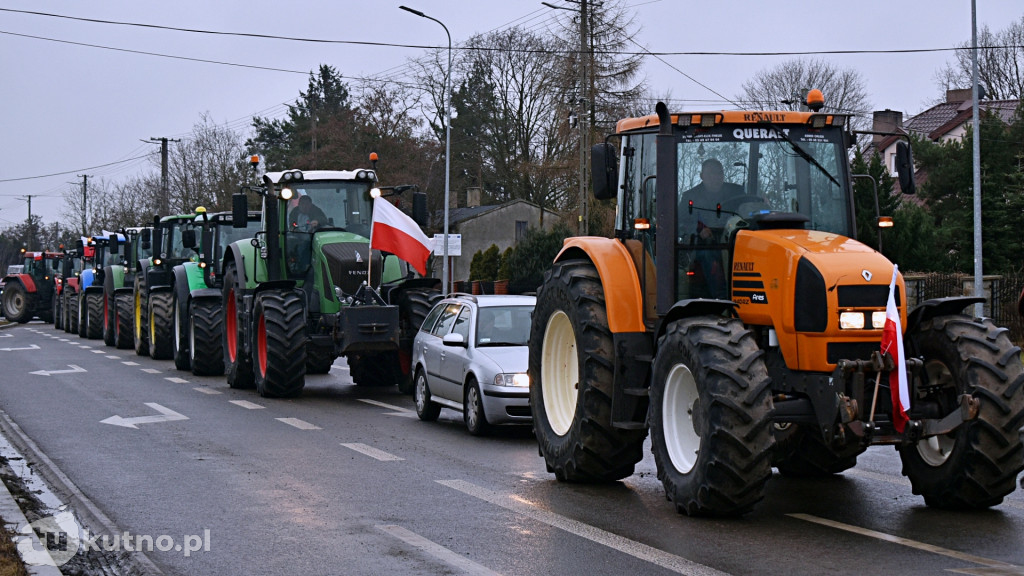 Protest rolników z powiatu kutnowskiego