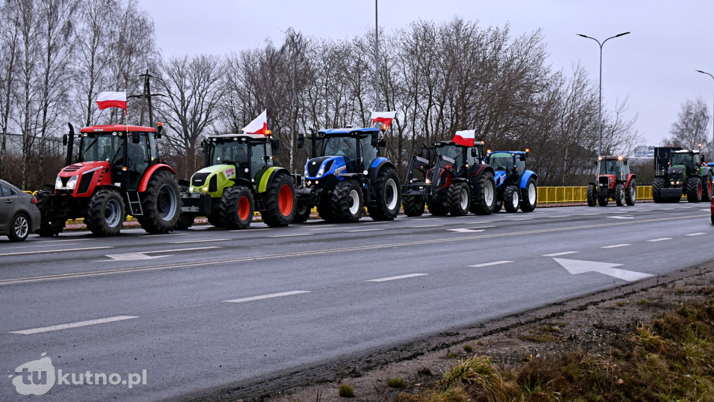 Protest rolników z powiatu kutnowskiego