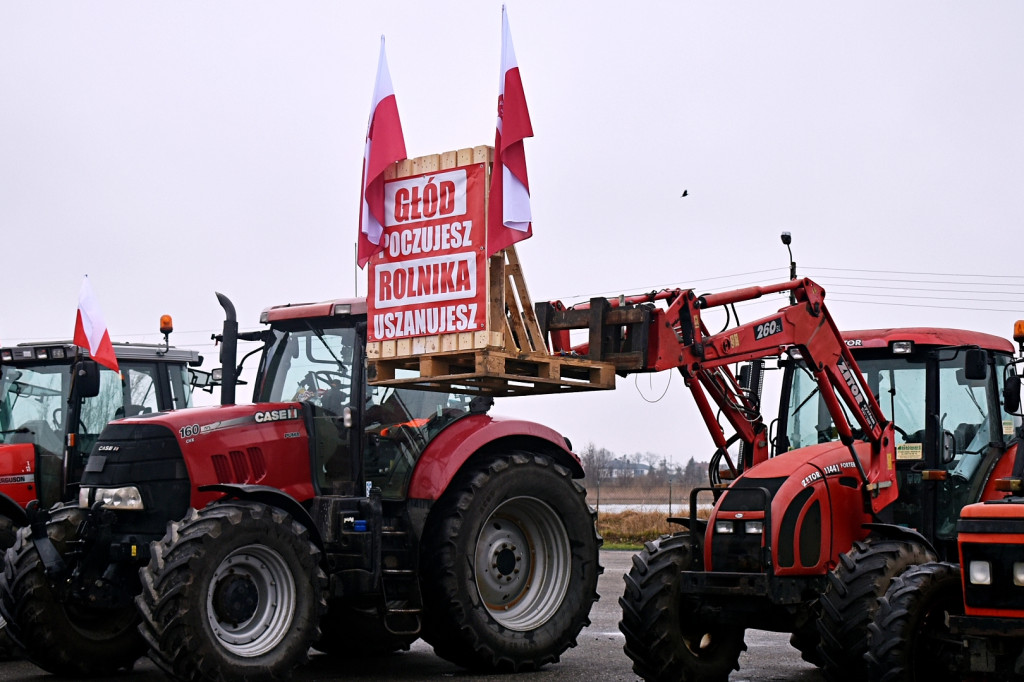 Protest rolników w Gminie Piątek