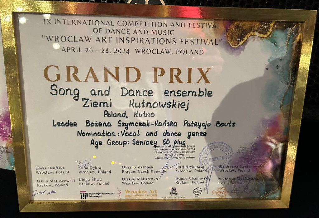 Zespół Pieśni i Tańca Ziemi Kutnowskiej z Grand Prix