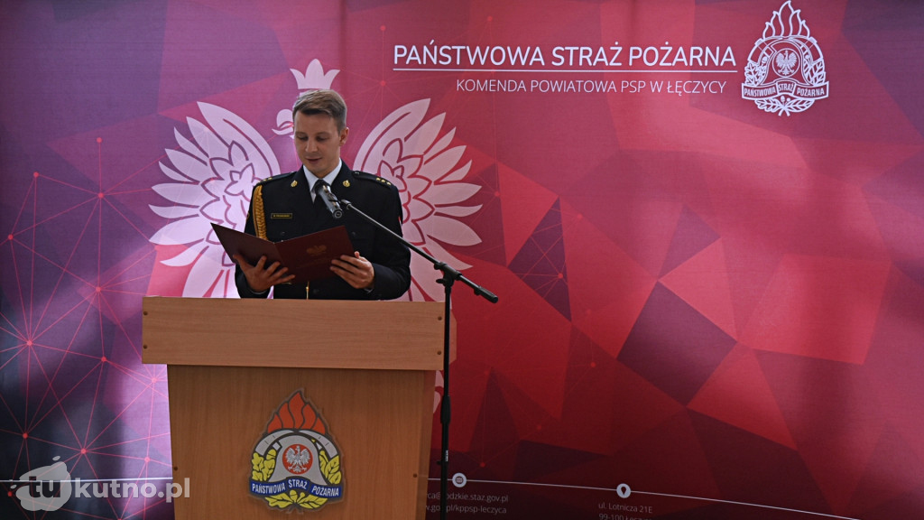 Powołanie komendanta łęczyckiej straży pożarnej