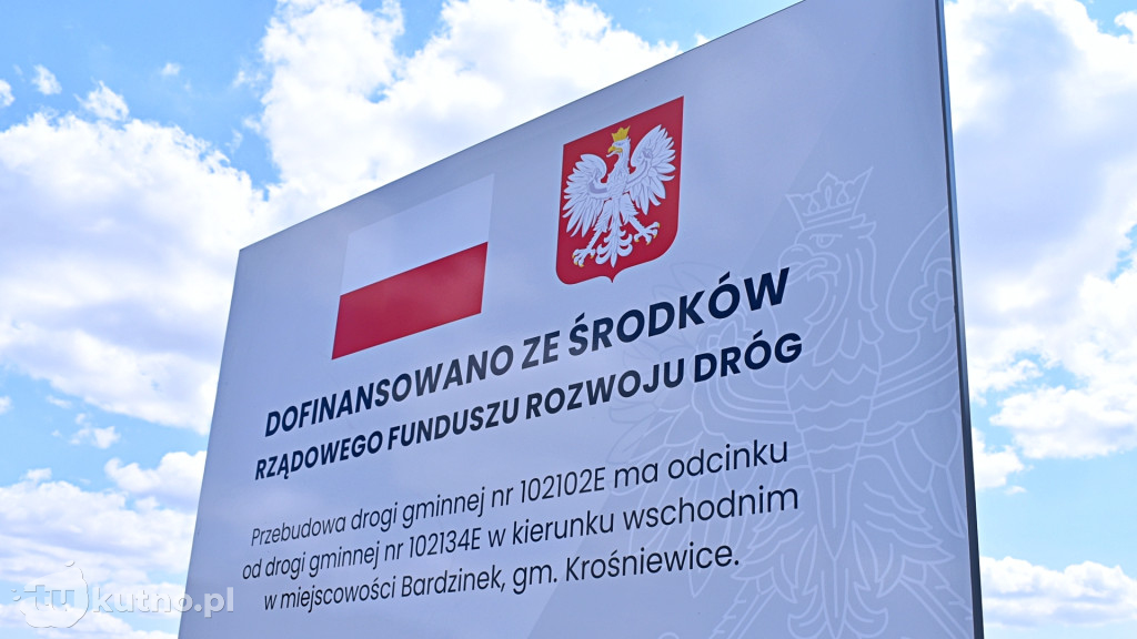 Remont drogi w miejscowości Bardzinek