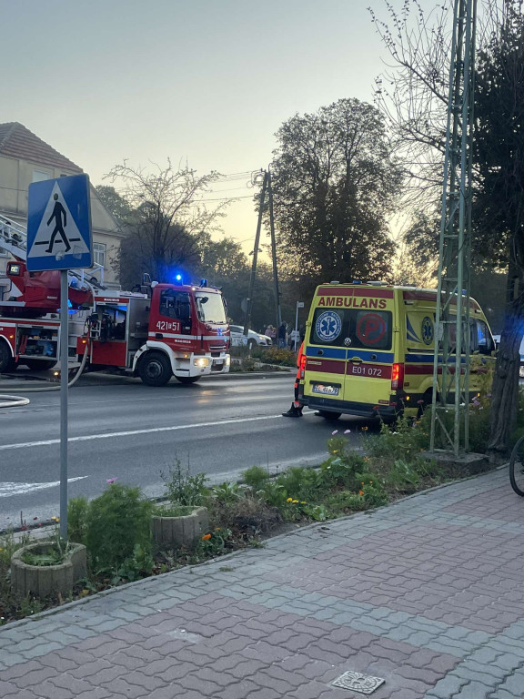 Pożar kamienicy w Krośniewicach