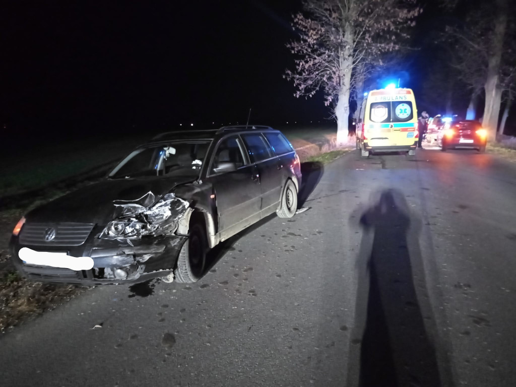 Wypadek z udziałem 3 pojazdów