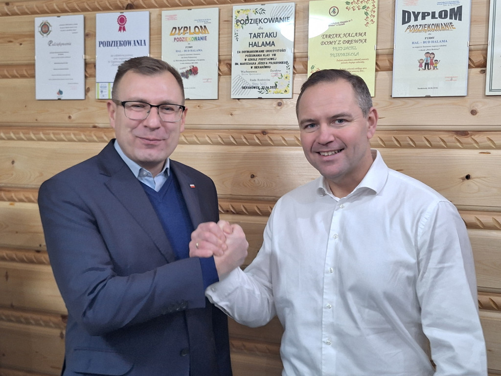 Karol Nawrocki odwiedził Leśniewice
