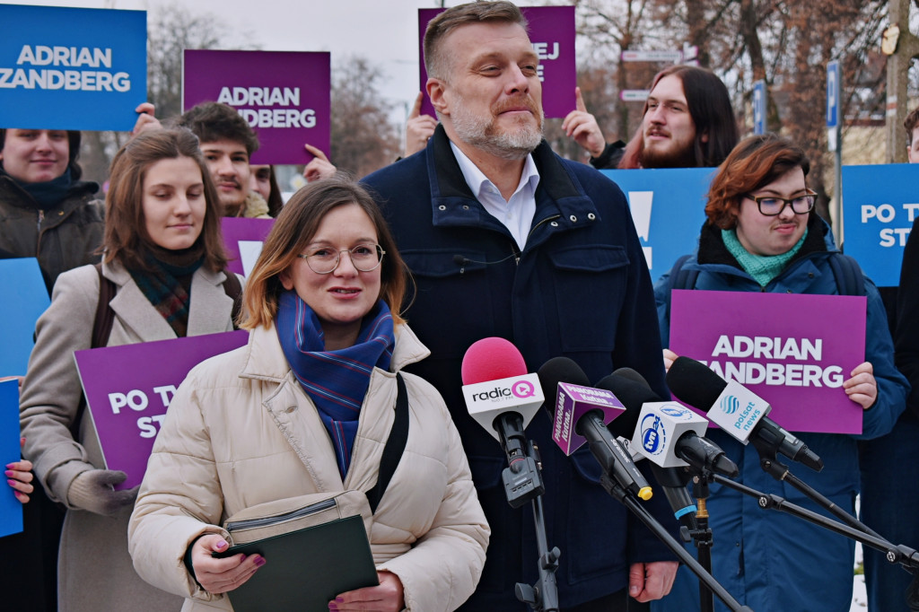 Adrian Zandberg z wizytą w Kutnie