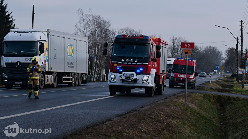 Wypadek na DK92. Lądowały śmigłowce LPR