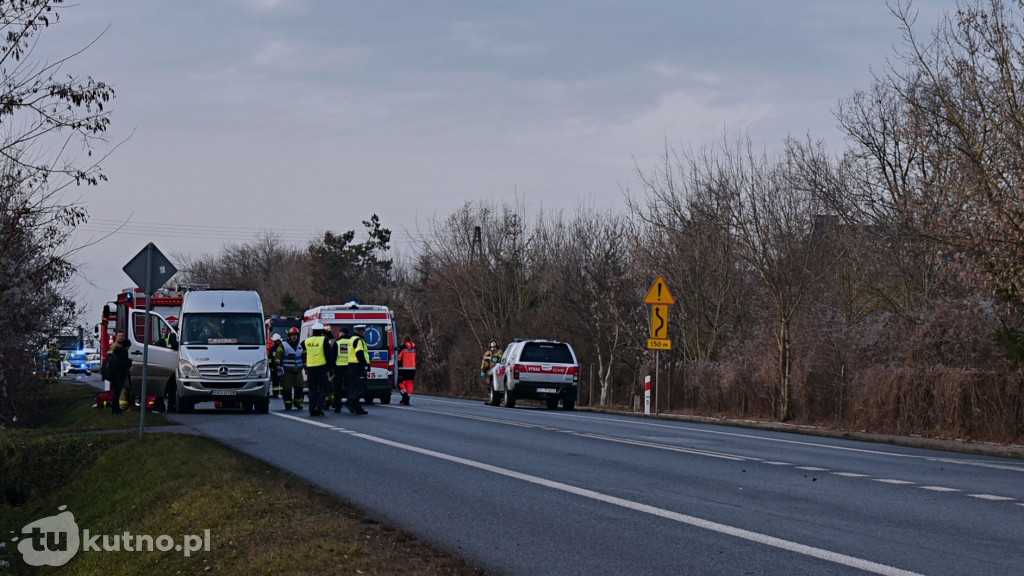 Wypadek na DK92. Lądowały śmigłowce LPR