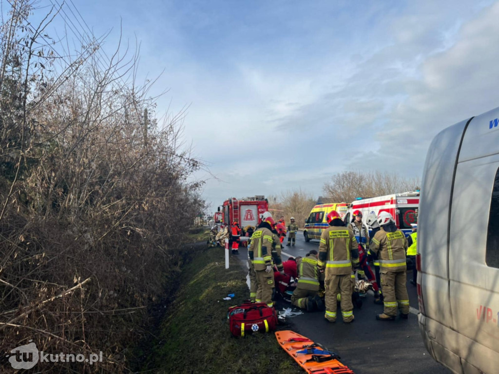 Wypadek na DK92. Lądowały śmigłowce LPR