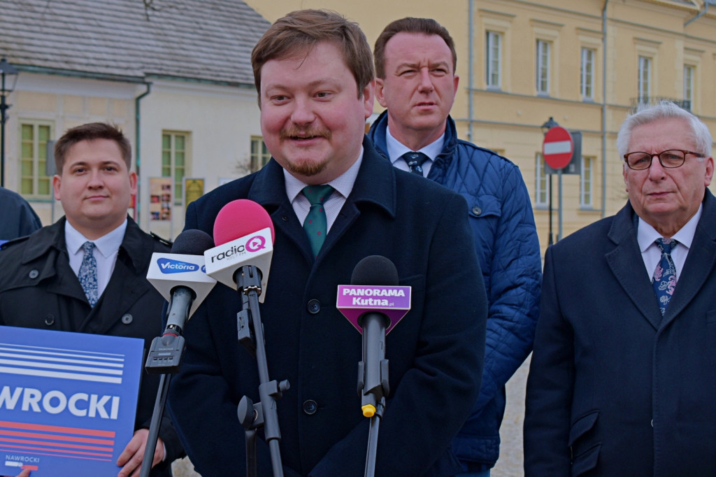 Konferencja prasowa PiS w Kutnie