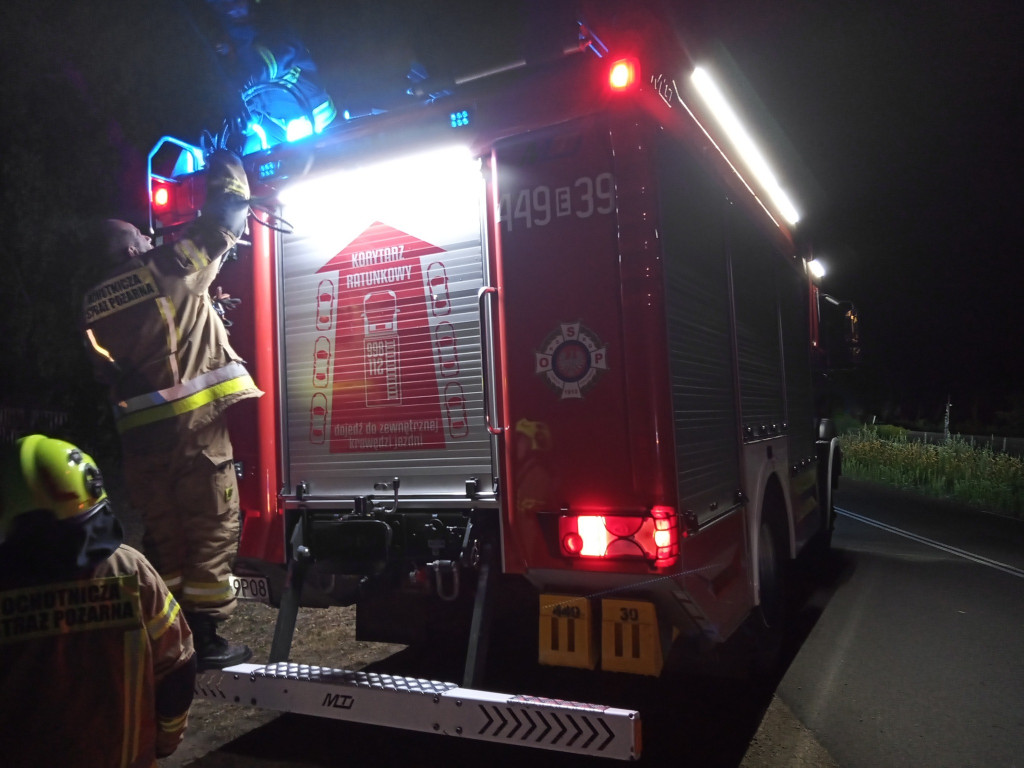 Wypadek w regionie - auto rozbiło się na łuku