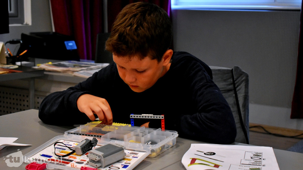 Warsztaty Lego w bibliotece.