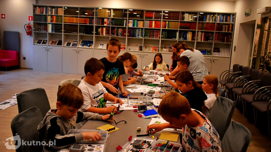 Warsztaty Lego w bibliotece.