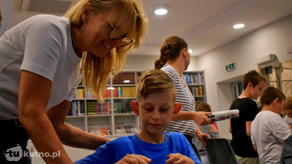 Warsztaty Lego w bibliotece.
