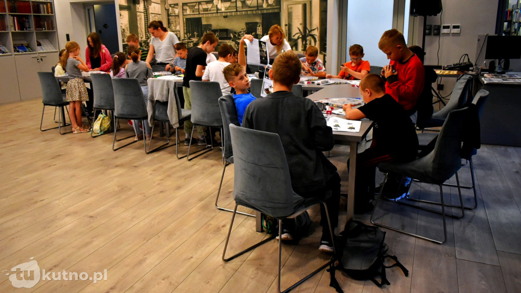Warsztaty Lego w bibliotece.