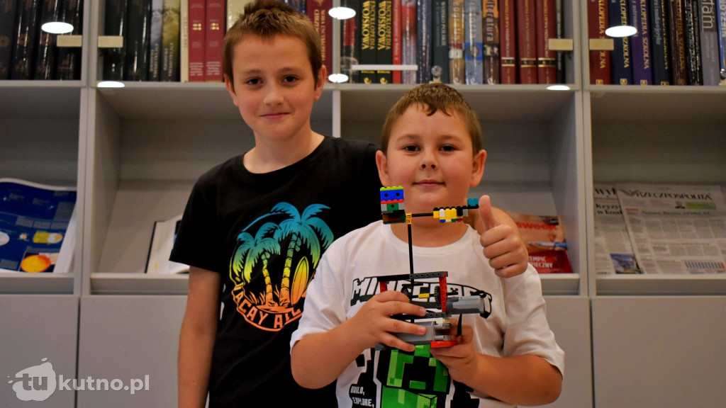 Warsztaty Lego w bibliotece.