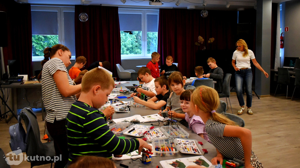 Warsztaty Lego w bibliotece.