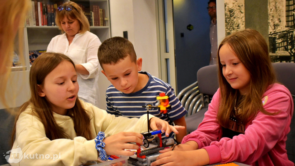 Warsztaty Lego w bibliotece.