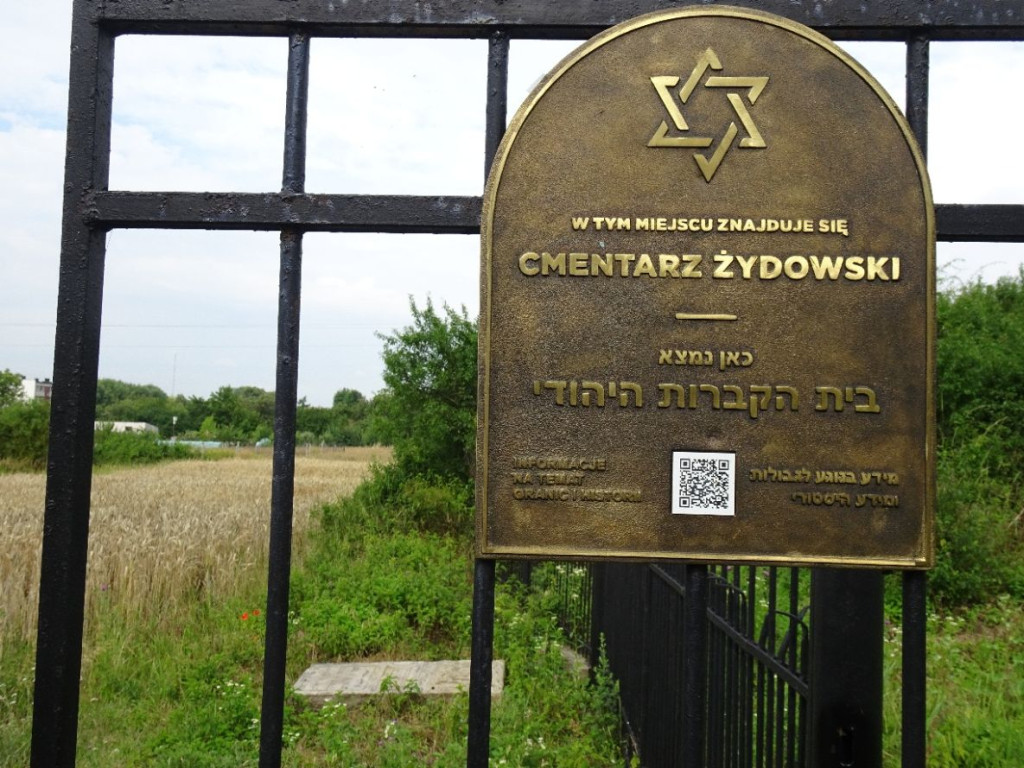 Porządkowanie cmentarza żydowskiego w Żychlinie
