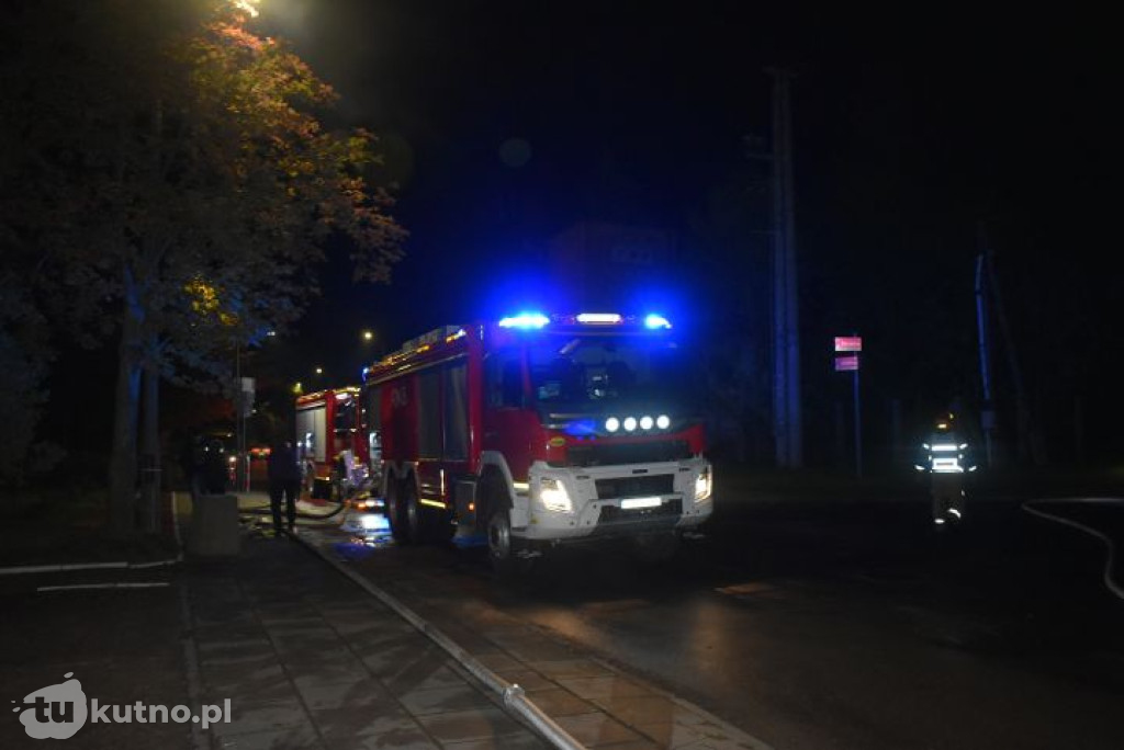 Pożar pustostanu w Kutnie