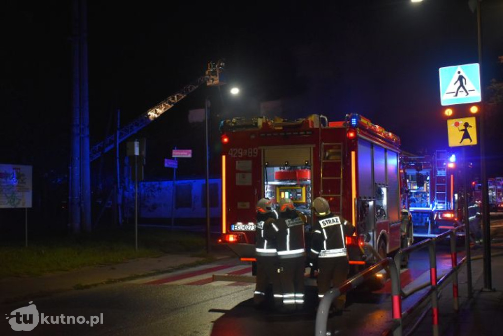 Pożar pustostanu w Kutnie