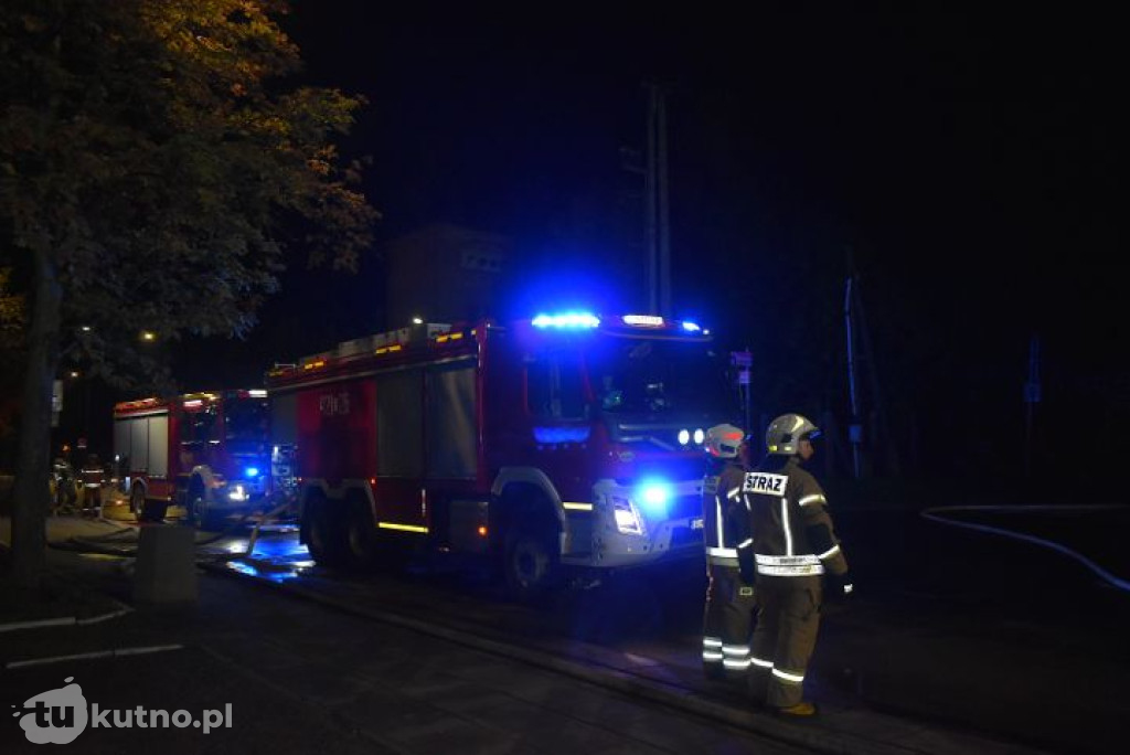 Pożar pustostanu w Kutnie
