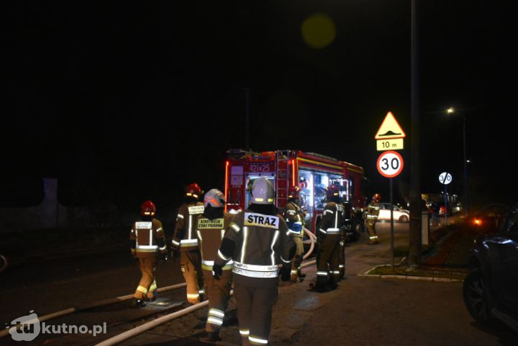 Pożar pustostanu w Kutnie
