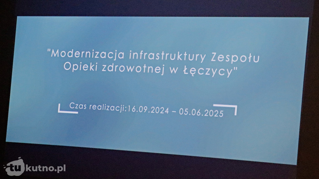 Podsumowanie inwestycji w ZOZ w Łęczycy