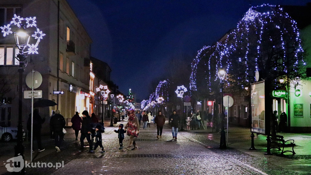 Iluminacje świetlne w Kutnie 2025
