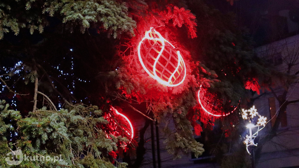 Iluminacje świetlne w Kutnie 2025