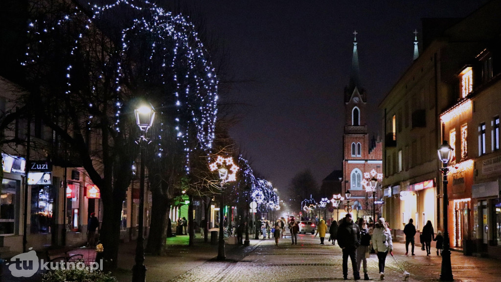 Iluminacje świetlne w Kutnie 2025