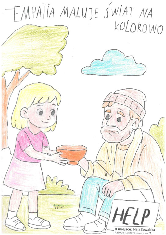 Prace konkursowe - „Empatia maluje świat na kolorowo”