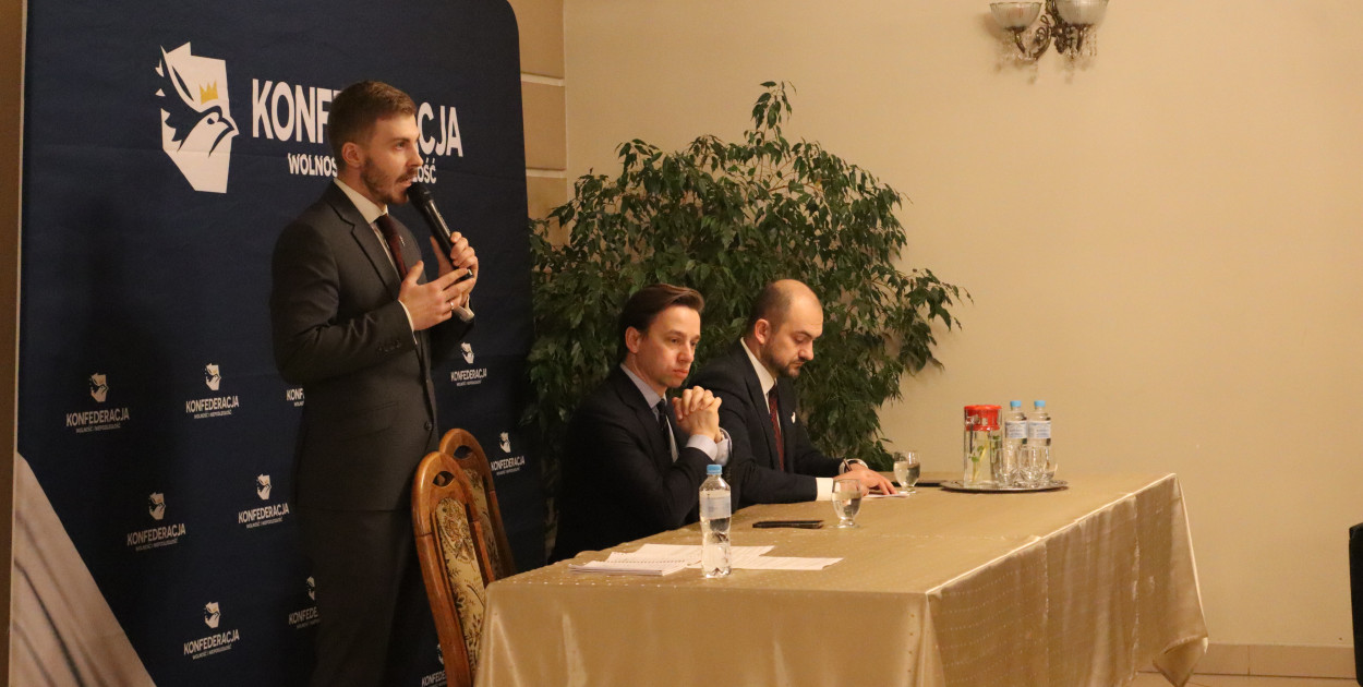 Krzysztof Bosak w Kutnie. Start nowej trasy Konfederacji