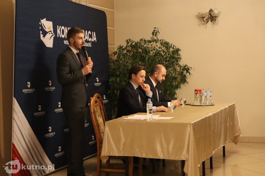 Krzysztof Bosak w Kutnie. Start nowej trasy Konfederacji