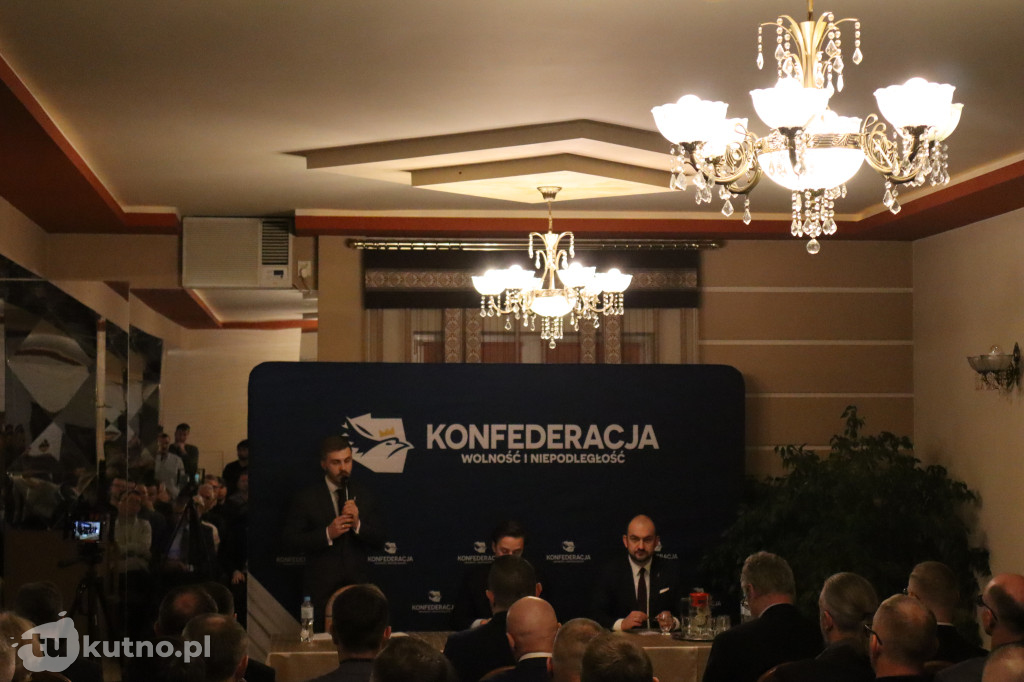 Krzysztof Bosak w Kutnie. Start nowej trasy Konfederacji