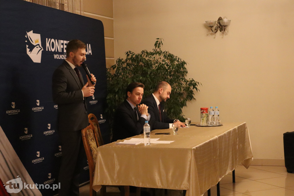 Krzysztof Bosak w Kutnie. Start nowej trasy Konfederacji