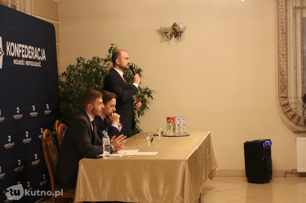 Krzysztof Bosak w Kutnie. Start nowej trasy Konfederacji