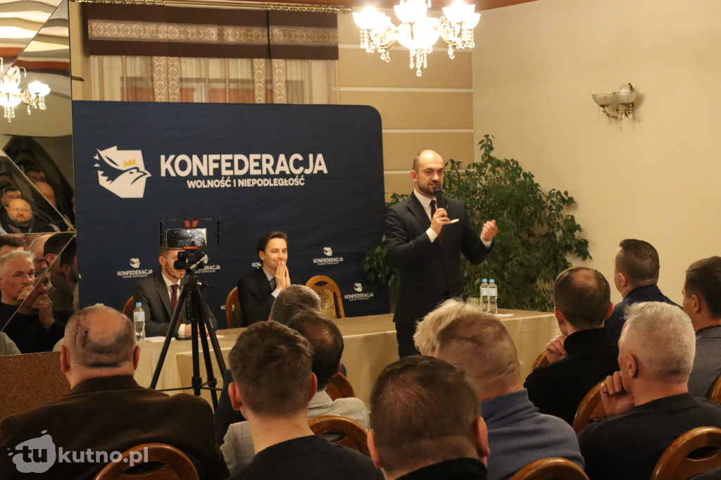 Krzysztof Bosak w Kutnie. Start nowej trasy Konfederacji