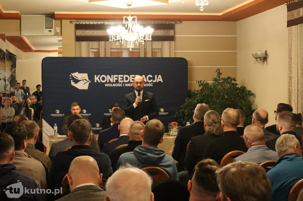 Krzysztof Bosak w Kutnie. Start nowej trasy Konfederacji