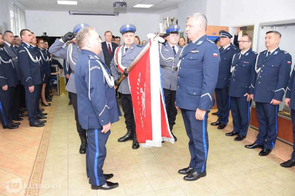 Uroczyste przekazania obowiązków komendanta w KPP Łęczyca
