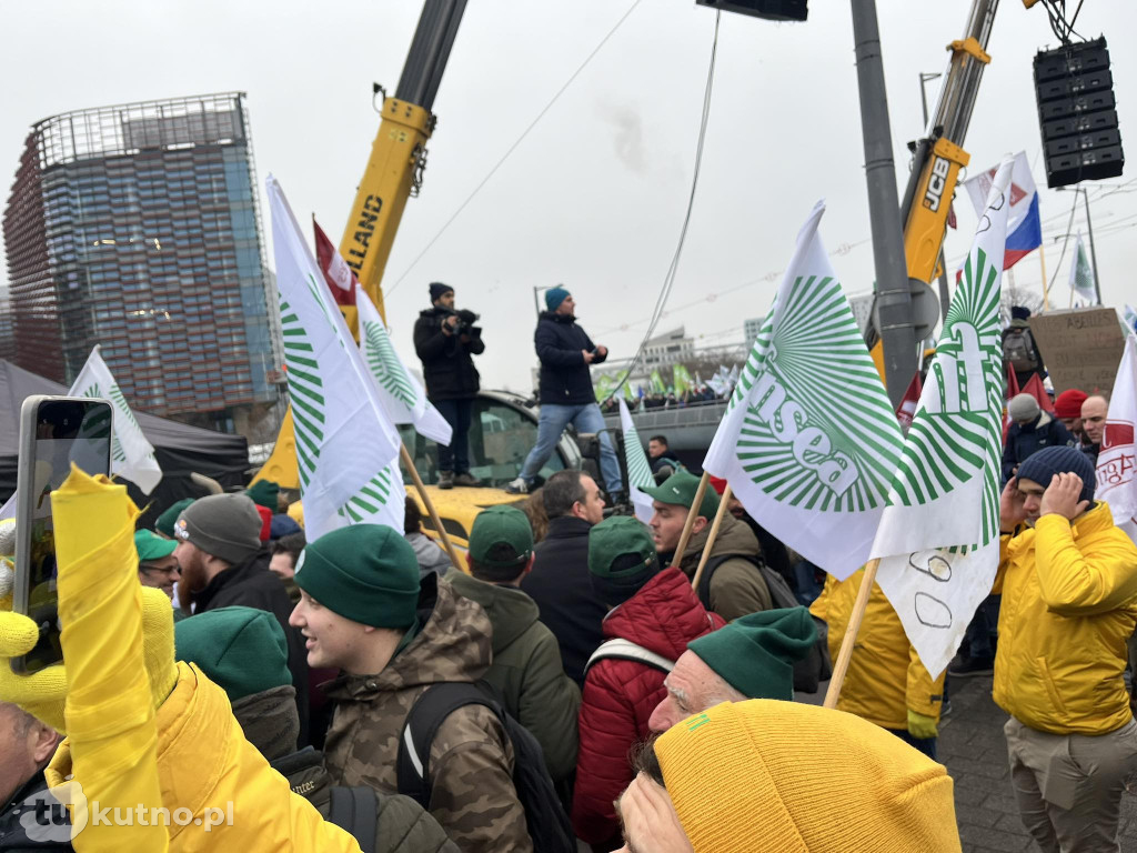 Strasburg: Rolnicy z powiatu kutnowskiego protestują przeciwko umowie z Mercosur