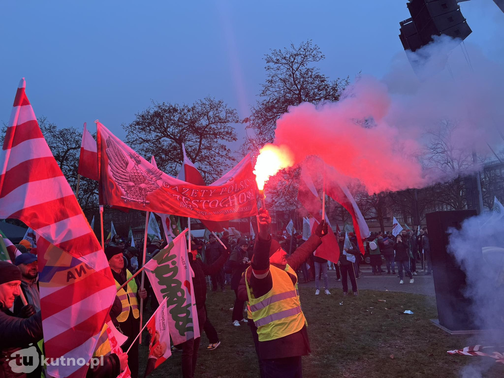 Strasburg: Rolnicy z powiatu kutnowskiego protestują przeciwko umowie z Mercosur