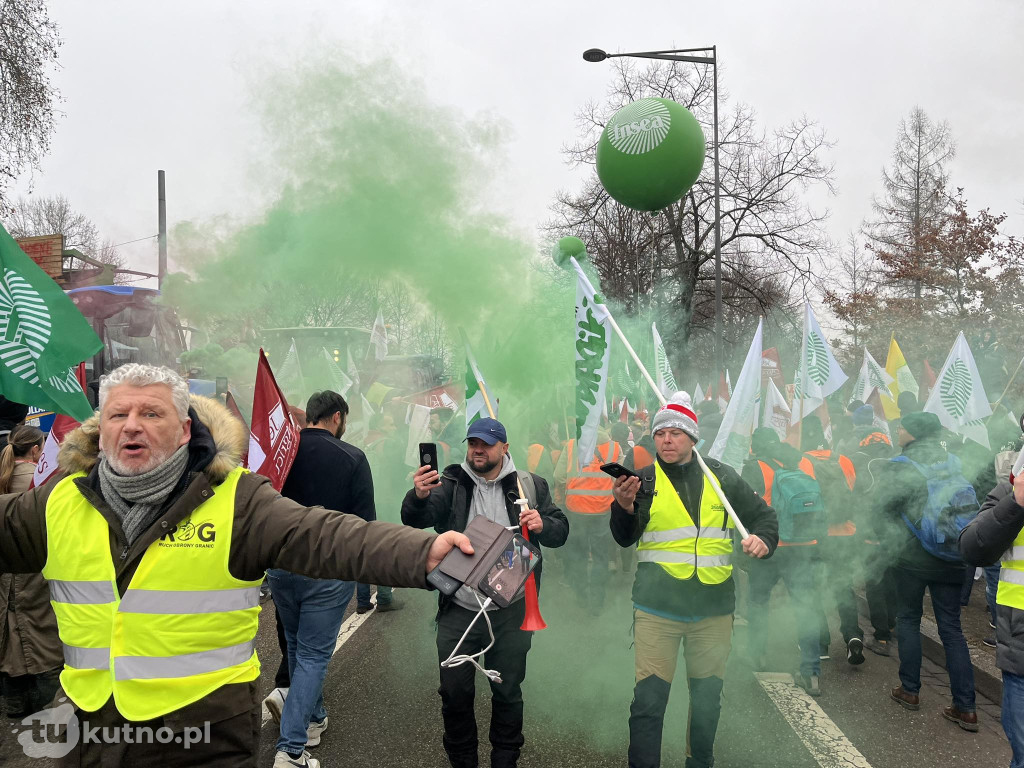 Strasburg: Rolnicy z powiatu kutnowskiego protestują przeciwko umowie z Mercosur